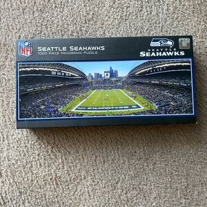 NFL Seattle Seahawks Panoramic Puzzle - Blue and Green